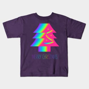 Colorful Christmas Trees Kids T-Shirt